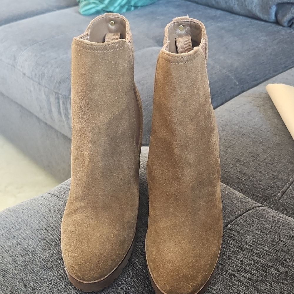 Michael Kors Brown Suede Ankle Booties